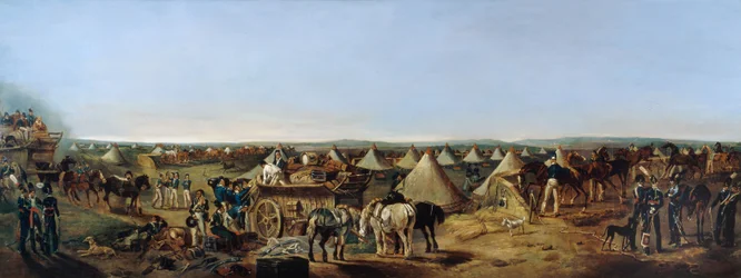 Das 10. Dragonerregiment kommt im Lager an, Brighton, ca. 1803